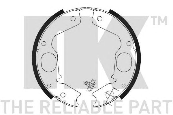 Купить запчасть NK - 2730645 Колодки тормозные стояночного тормоза 2730645