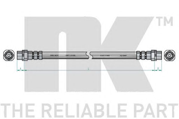 Купить запчасть NK - 851524 Шланг тормозной 851524