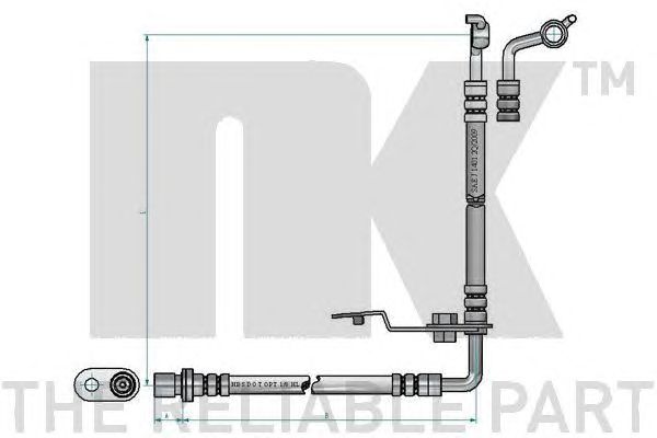 Купить запчасть NK - 853276 Шланг тормозной 853276