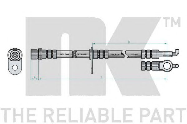 Купить запчасть NK - 8545152 Шланг тормозной 8545152