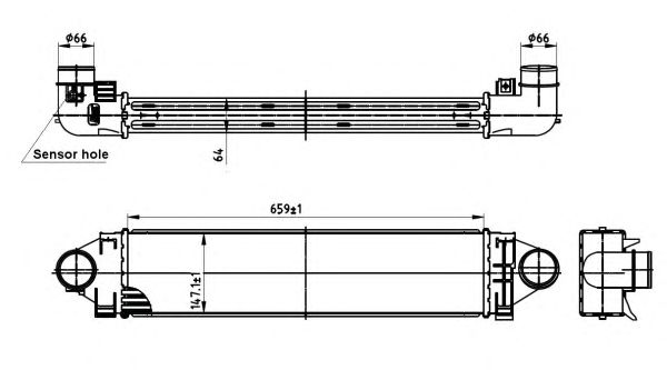 Купить запчасть NRF - 30304 Интеркулер LAND ROVER Freelander 2.2D 07- 30304