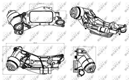 Купить запчасть NRF - 31315 Радиатор масляный OPEL Zafira 1.8 05- 31315