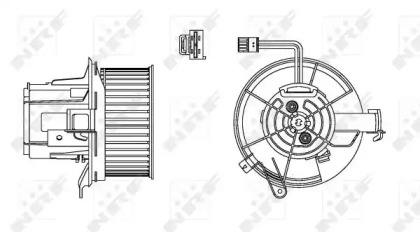 Купить запчасть NRF - 34162 Вентилятор отопителя MERCEDES C-Series 2.2D 07- 34162