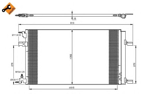 Купить запчасть NRF - 35919 Конденсор кондиционера OPEL Astra 1.4 10- 35919