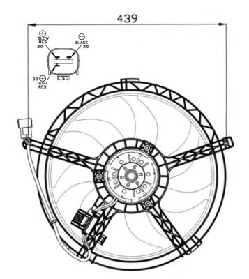 Купить запчасть NRF - 47553 Вентилятор радиатора MINI Mini 1.6D 07- 47553