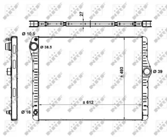 Купить запчасть NRF - 50479 Радиатор двигателя (Al) BMW 5 3.0 10- 50479