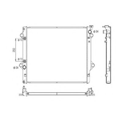 Купить запчасть NRF - 53568 Радиатор двигателя (Al) TOYOTA Land Cruiser 4.0 03- 53568