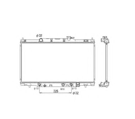 Купить запчасть NRF - 53574 Радиатор двигателя (Al) HONDA CR-V 2.0 02- 53574