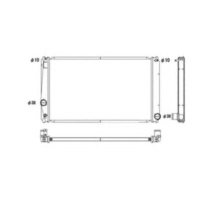 Купить запчасть NRF - 53589 Радиатор двигателя (Al) TOYOTA RAV 4 2.0 06- 53589