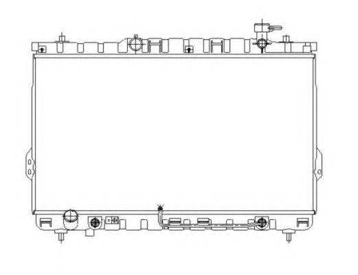Купить запчасть NRF - 53646 Радиатор двигателя (Al) HYUNDAI Santa Fe 2.7 01- 53646