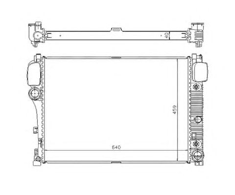Купить запчасть NRF - 53839 Радиатор двигателя (Al) MERCEDES S-Series 3.0D 06- 53839