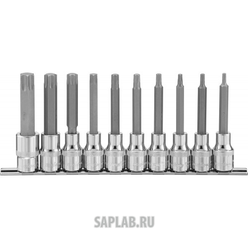 Купить запчасть OMBRA - 912910 Насадки торцевые 1/2"DR с вставками TORX® на держателе, набор 10 предметов., Ombra 912910