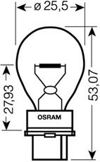 Купить запчасть Osram - 3156 Лампа P27W 12V 27W W2.5x16d ORIGINAL LINE качество оригинальной з/ч (ОЕМ) 1 шт. 12V 27W W2.5X16Q