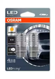 Купить запчасть OSRAM - 3547YE02B OSRAM LED Standart Amber P27/7W 12V 2,5W, 2шт, 3547YE-02B