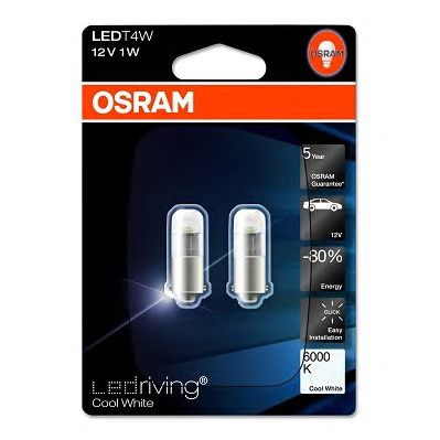 Купить запчасть OSRAM - 3850CW02B Лампа автомобильная 3850CW-02B 1W 12V BA9S 5XBLI2 4M OSRAM