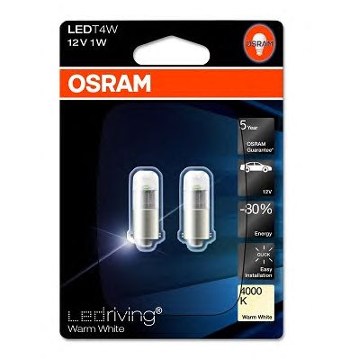 Купить запчасть OSRAM - 3850WW02B Лампа автомобильная 3850WW-02B 1W 12V BA9S 5XBLI2 4M OSRAM