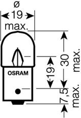 Купить запчасть OSRAM - 5627 OSRAM R5W Original 24V 5W, 1шт., 5627