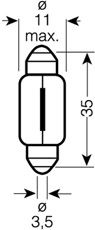 Купить запчасть Osram - 6418 Лампа C5W 12V 5W SV8.5-8 ORIGINAL LINE качество оригинальной з/ч (ОЕМ) 1 шт. 12V 5W SV8,5-8