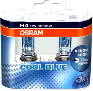 Купить запчасть OSRAM - 64193CBIHCB OSRAM H4 Cool Blue Intense 12V 60/55W, 2шт., 64193CBI-HCB