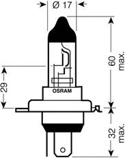 Купить запчасть OSRAM - 64196TSP Лампа H4 24V 75/70W P43t TRUCKSTAR PRO +100% больше света 1 шт. HCV 24V 75/70W P43T 10X10X1