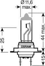 Купить запчасть OSRAM - 64210CBI Лампа автомобильная 64210CBI 55W 12V PX26D 10X10X1 OSRAM