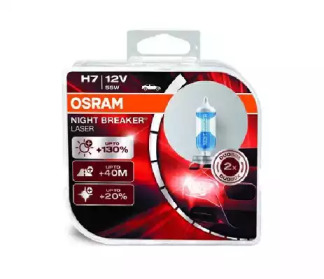 Купить запчасть OSRAM - 64210NBLHCB OSRAM H7 Night Breaker Laser 12V 55W, 2шт, 64210NBL-HCB