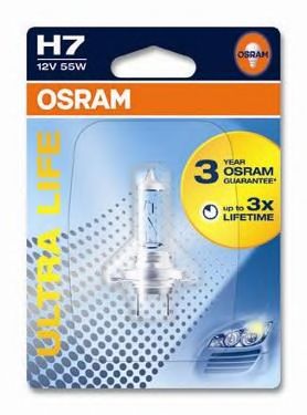 Купить запчасть OSRAM - 64210ULT01B OSRAM H7 Ultra Life 12V 55W, 1шт., 64210ULT-01B