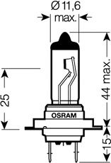 Купить запчасть OSRAM - 64215-01B Лампа г/с H7 (70W) РХ26d стандарт блистер 24V 64215-01B 4050300925882