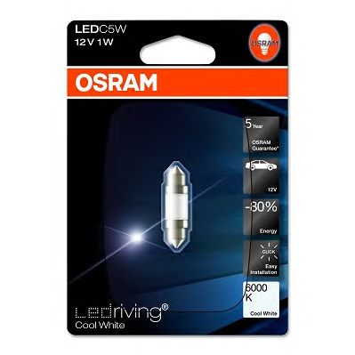 Купить запчасть OSRAM - 6498CW01B 6498CW-01B 1W 12V SV8.5-8 5XBLI1