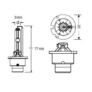 Купить запчасть OSRAM - 66240 OSRAM D2S Xenarc Original 85V 35W, 1шт., 66240