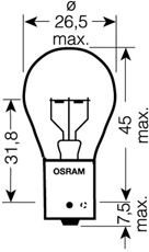 Купить запчасть OSRAM - 7511TSP Лампа P21W 24V 21W BA15s TRUCKSTAR PRO +100% больше света 1 шт. HCV 7511TSP 21W 24V BA15S 5XFS10