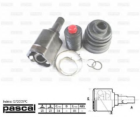 Купить запчасть PASCAL - G72005PC 