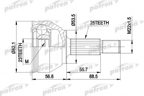 Купить запчасть PATRON - PCV1354 