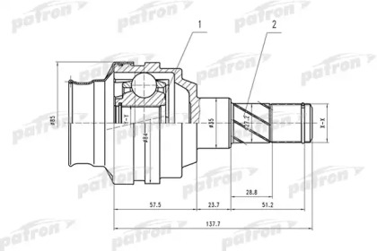 Купить запчасть PATRON - PCV1547 