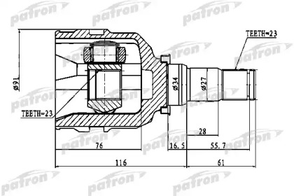 Купить запчасть PATRON - PCV1768 