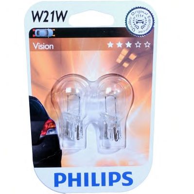 Купить запчасть PHILIPS - 12065B2 Стандартные лампы для салона и сигнальные лампы Vision W21W/12 В/21 Вт