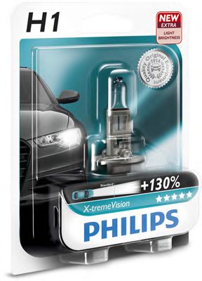 Купить запчасть PHILIPS - 12258XVB1 Лампа для автомобильных фар X-tremeVision H1/12 В/55 Вт