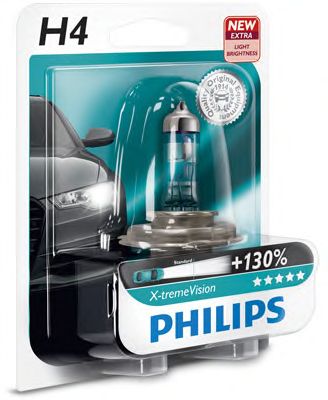 Купить запчасть PHILIPS - 12342XVB1 Лампа для автомобильных фар X-tremeVision H4/12 В/60/55 Вт