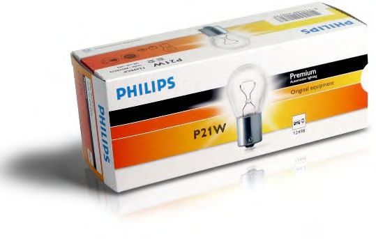 Купить запчасть PHILIPS - 12498CP Стандартные лампы для салона и сигнальные лампы Vision P21W/12 В/21 Вт