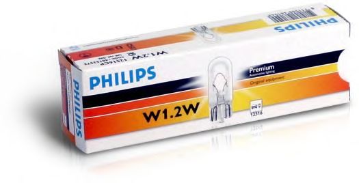 Купить запчасть PHILIPS - 12516CP Стандартные лампы для салона и сигнальные лампы Vision W1,2W/12 В/1,2 Вт