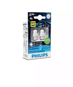 Купить запчасть PHILIPS - 127994000KX2 Светодиодные лампы для салона X-tremeVision LED T10/CeraLight 360°/4000 К, теплый белый