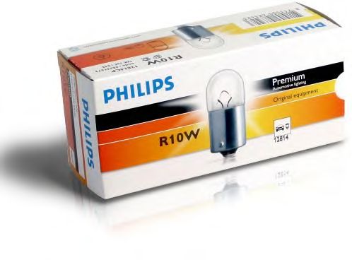 Купить запчасть PHILIPS - 12814CP Стандартные лампы для салона и сигнальные лампы Vision R10W/12 В/10 Вт