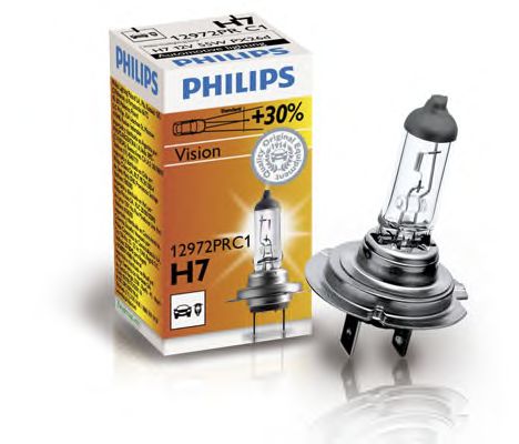 Купить запчасть PHILIPS - 12972PRC1 PHILIPS H7 Vision Premium +30% света 12V 55W, 1шт, 12972PRC1