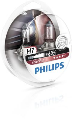 Купить запчасть PHILIPS - 12972VPS2 Лампа для автомобильных фар VisionPlus H7/12 В/55 Вт