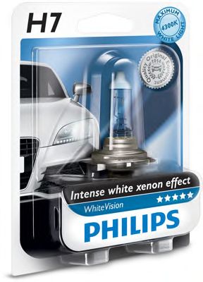 Купить запчасть PHILIPS - 12972WHVB1 Лампа для автомобильных фар WhiteVision H7/12 В/55 Вт