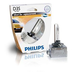 Купить запчасть PHILIPS - 42403VIS1 Ксеноновая лампа для фар головного освещения Vision D3S/42 В/35 Вт