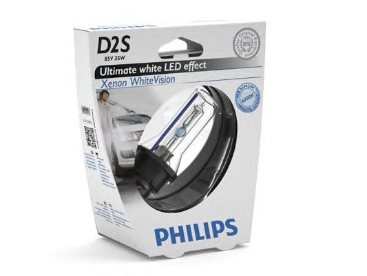 Купить запчасть PHILIPS - 85122WHVS1 PHILIPS D2S Xenon White Vision 6000K 85V 35W, 1шт, 85122WHVS1