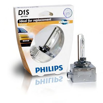 Купить запчасть PHILIPS - 85415VIS1 Ксеноновая лампа для фар головного освещения Vision D1S/85 В/35 Вт