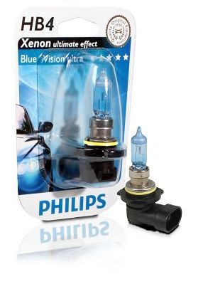 Купить запчасть PHILIPS - 9006BVUB1 Лампа для автомобильных фар BlueVision ultra HB4/12 В/55 Вт