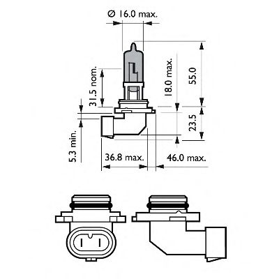 Купить запчасть PHILIPS - 9006WHVB1 